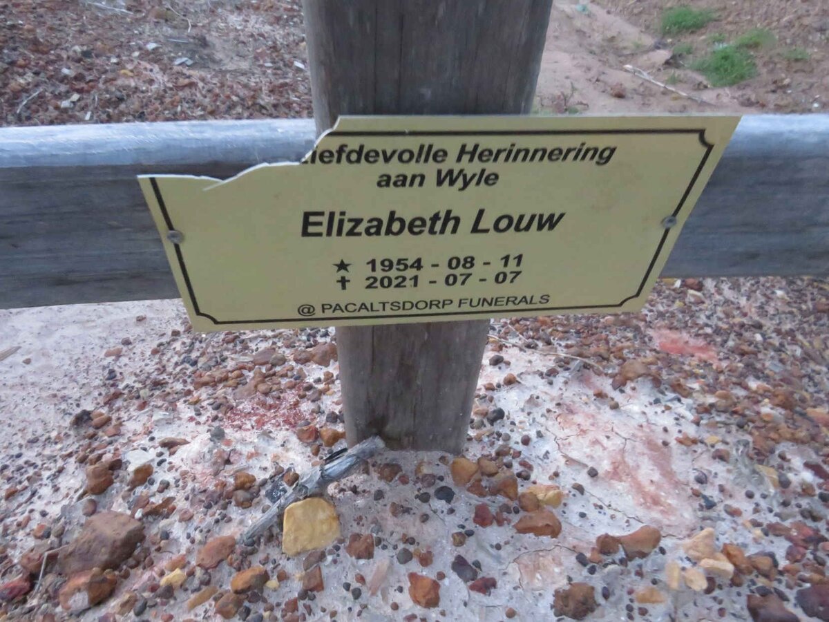 LOUW Elizabeth 1954-2021