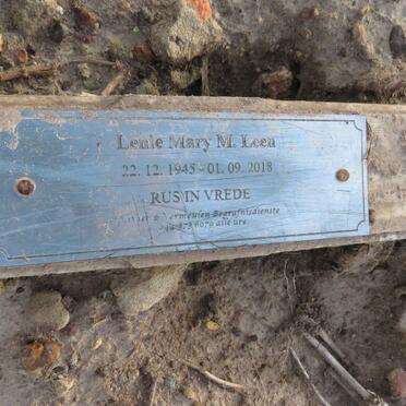 LEEN Leni Mary M. 1945-2018