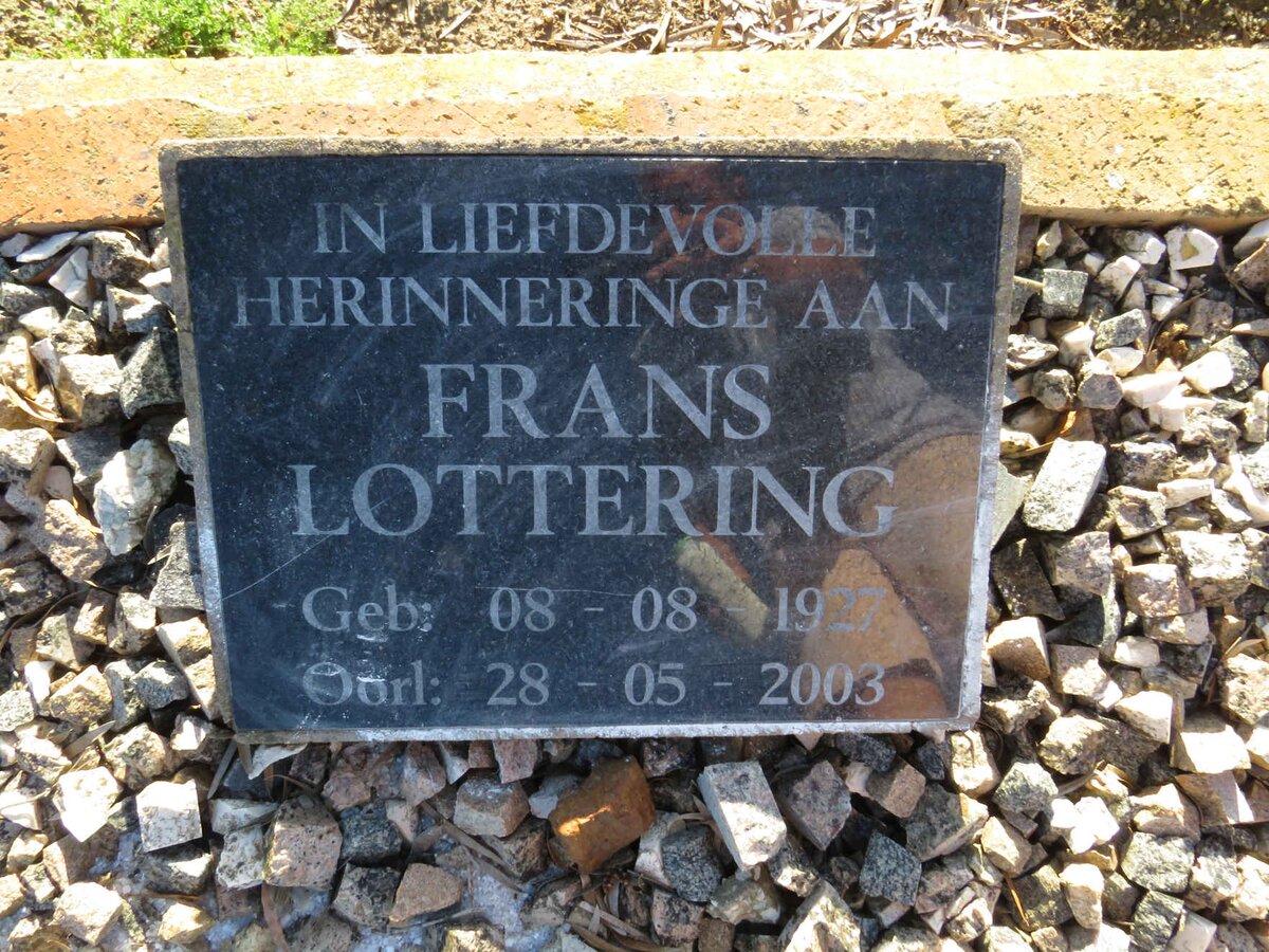 LOTTERING Frans 1927-2003