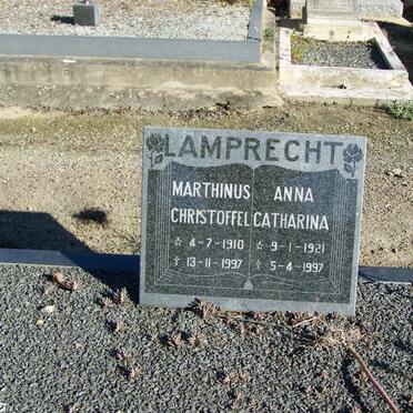LAMPRECHT Marthinus Christoffel 1910-1997 &amp; Anna Catharina 1921-1997