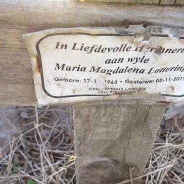 LOTTERING Maria Magdalena 1963-2019