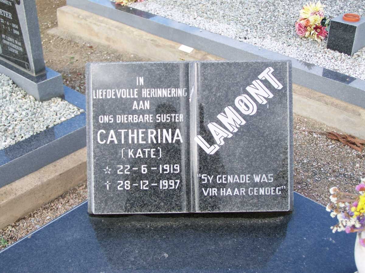 LAMONT Catherina 1919-1997