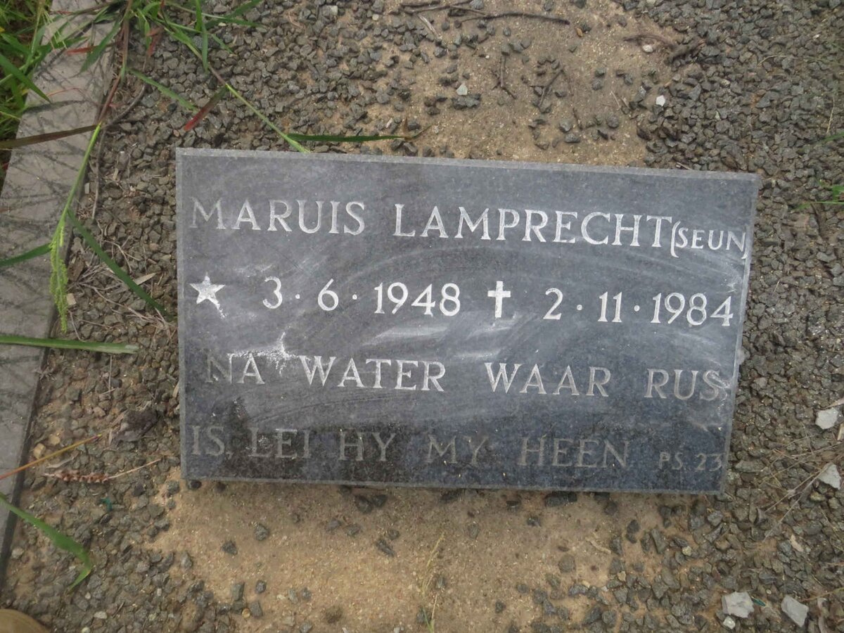 LAMPRECHT Maria Elizabeth nee LOUW 1924-1975 :: LAMPRECHT Maruis 1948-1984 _2