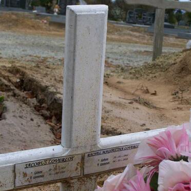 LOVERLOT Jacobus 1907-1991 &amp; Rachel Magdalena 1911-2010