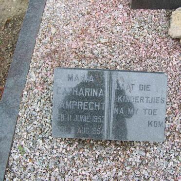 LAMPRECHT Maria Catharina 1953-1954
