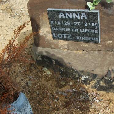 LOTZ Anna 1929-1999
