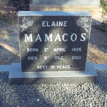 MAMACOS Elaine 1926-2001