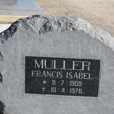 MULLER Francis Isabel 1909-1976