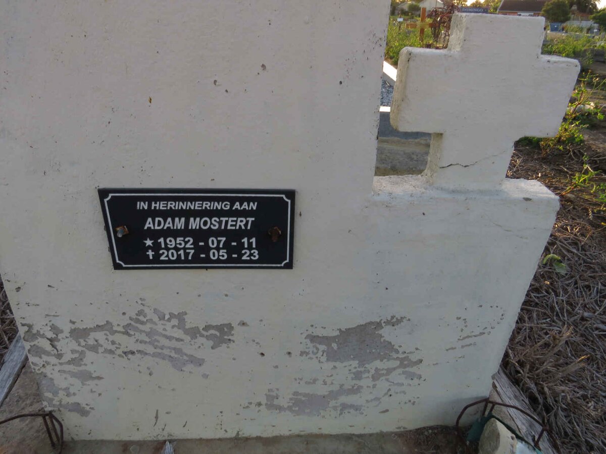 MOSTERT Adam 1952-2017