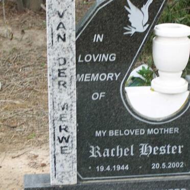 MERWE Rachel Hester, van der 1944-2002