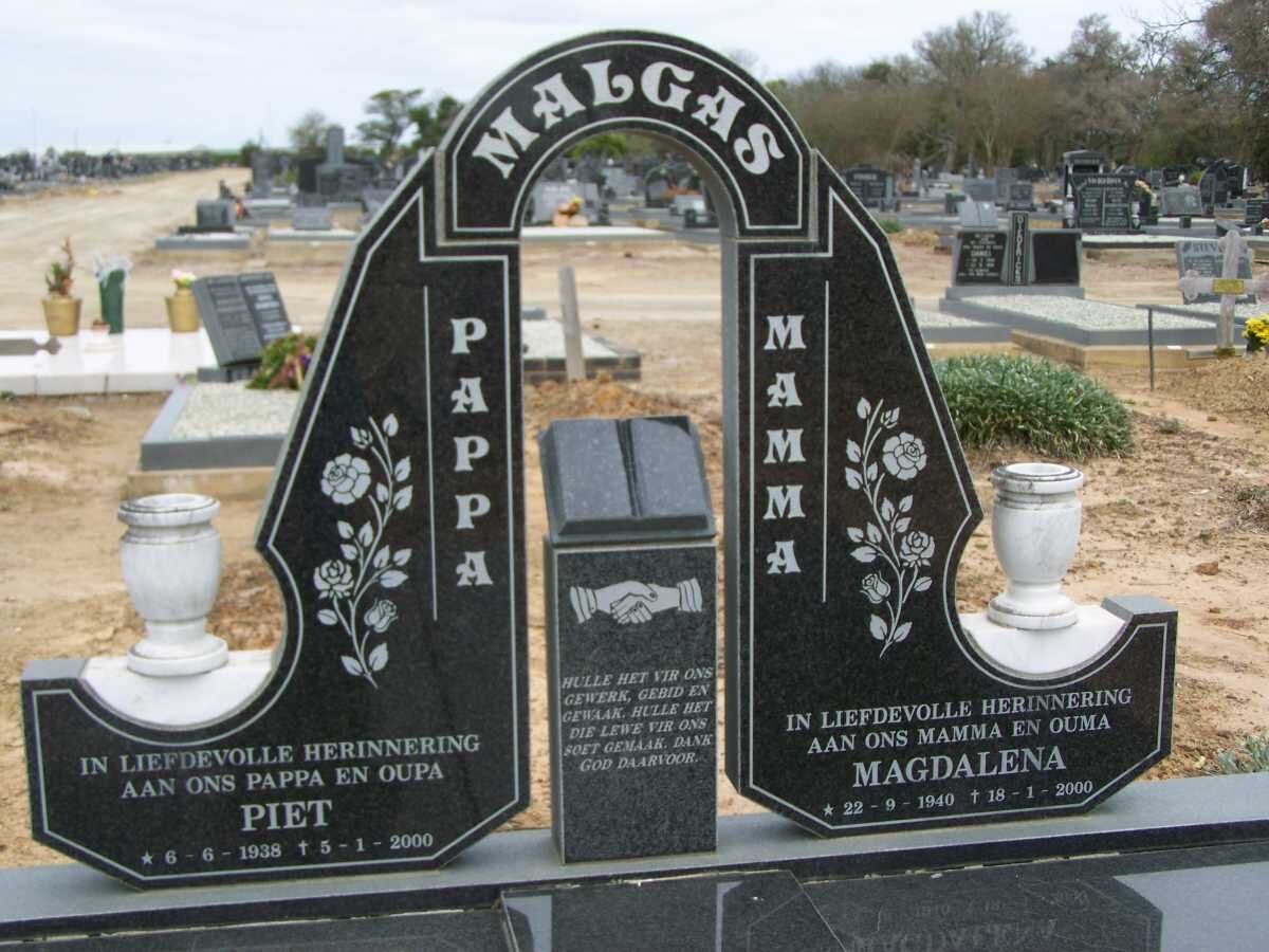 MALGAS Piet 1938-2000 &amp; Magdalena 1940-2000
