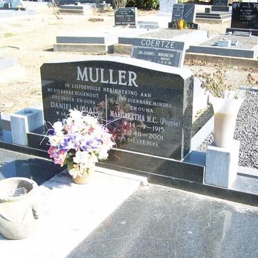 MULLER Daniel J. 1909-1983 &amp; Margaretha M.C. 1915-2001
