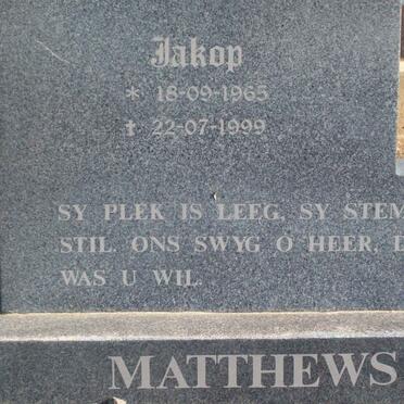 MATTHEWS Jakop 1965-1999