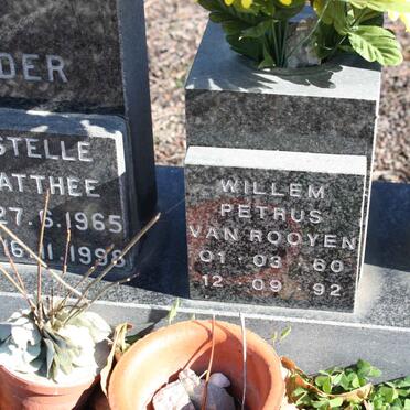 MATTHEE Estelle 1965-1998 :: VAN ROOYEN Willem Petrus 1960-1992
