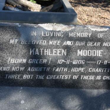 MOODIE Kathleen nee GREER 1906-1968