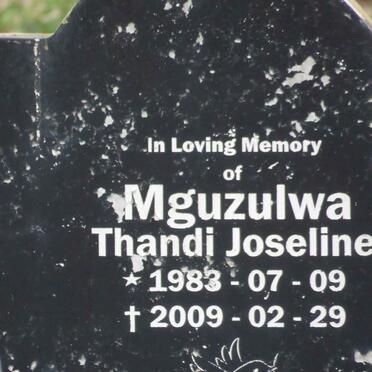 MGUZULWA Thandi Joseline 1983-2009