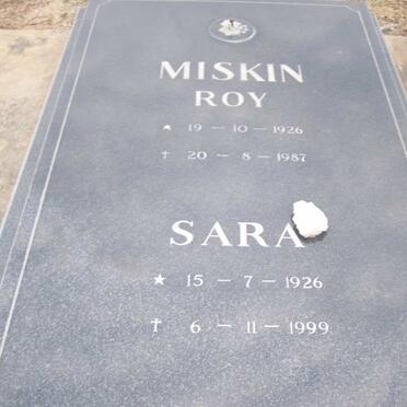 MISKIN Roy 1026-1987 &amp; Sara 1926-1999