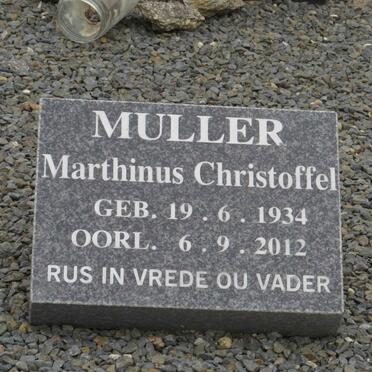 MULLER Marthinus Christoffel 1934-2012