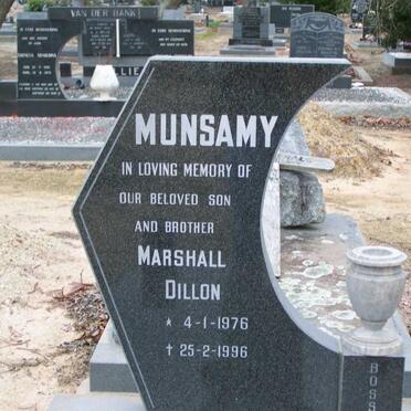 MUNSAMY Marshall Dillon 1976-1996