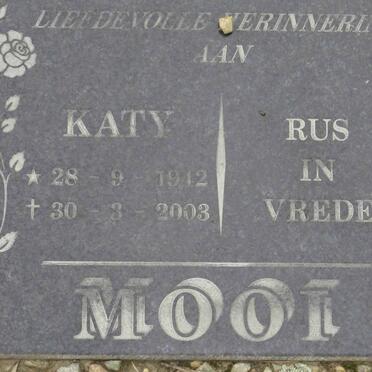 MOOI Katy 1912-2003
