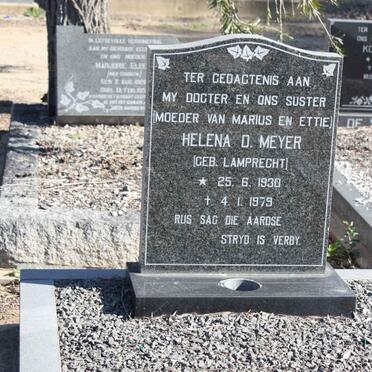 MEYER Helena D. nee LAMPRECHT 1930-1979