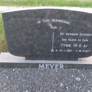 MEYER H.O.A. 1905-1977