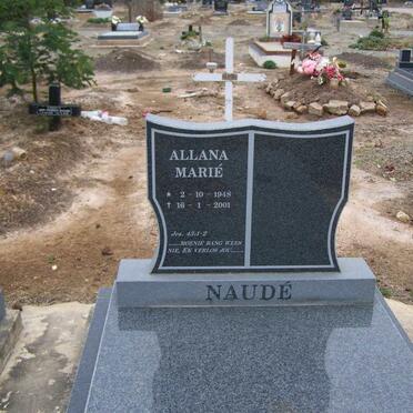 NAUDE Allana Marie 1948-2001