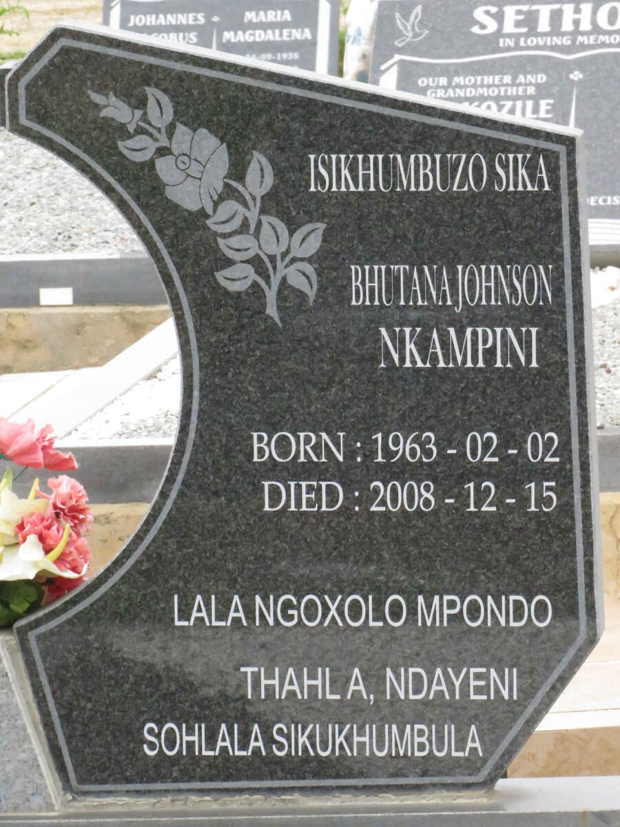 NKAMPINI Bhutana Johnson 1963-2008