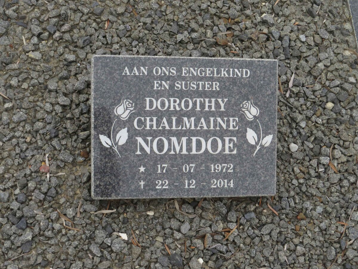 NOMDOE Dorothy Chalmaine 1972-2014