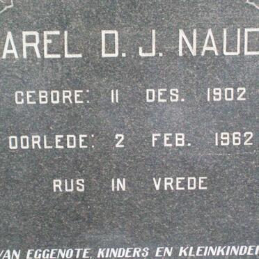 NAUDE Sarel D.J. 1902-1962