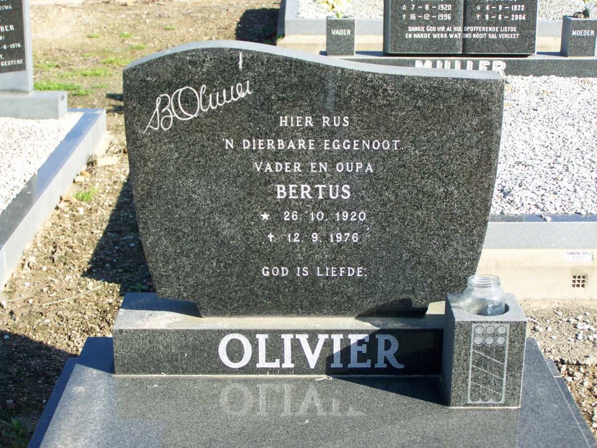 OLIVIER Bertus 1920-1976