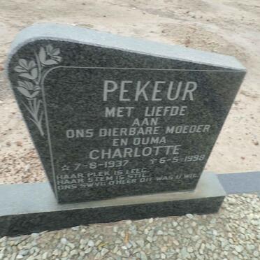 PEKEUR Charlotte 1937-1998