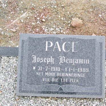 PACE Joseph Benjamin 1910-1989