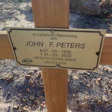 PETERS John F. 1936-2022