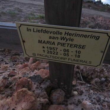 PIETERSE Maria 1957-2022