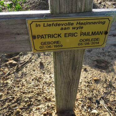 PAILMAN Patrick Eric 1959-2014
