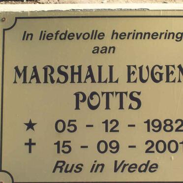 POTTS Marshall Eugene 1982-2001