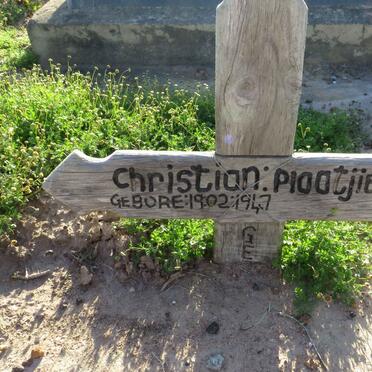 PLAATJIES Christian 1947-?