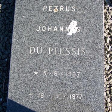 PLESSIS Petrus Johannes, Du 1903-1977