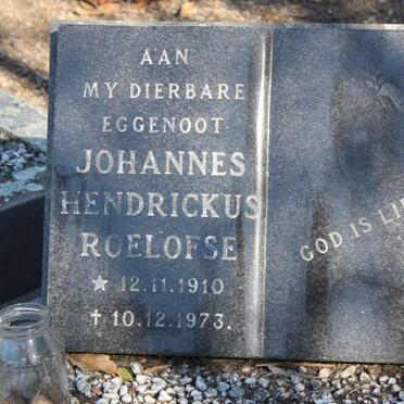 ROELOFSE Johannes Hendrickus 1910-1973