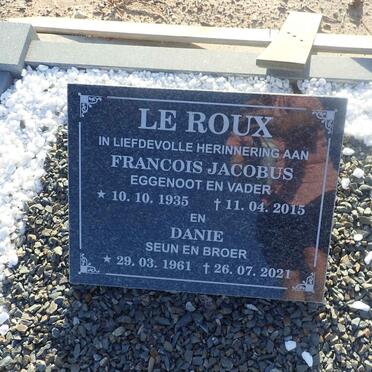 ROUX Francois Jacobus, le 1935-2015 :: LE ROUX Danie 1961-2021