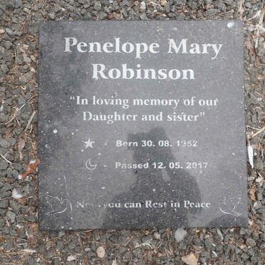 ROBINSON Penelope Mary 1952-2017