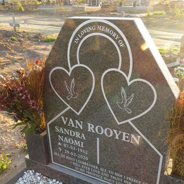 ROOYEN Sandra Naomi, van 1952-2020