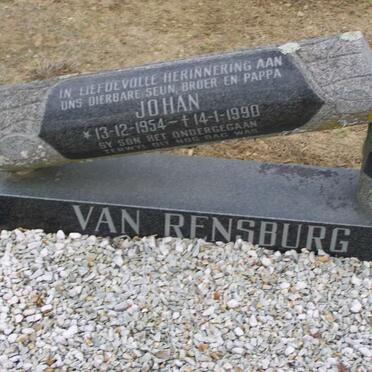 RENSBURG Johan, van 1954-1990