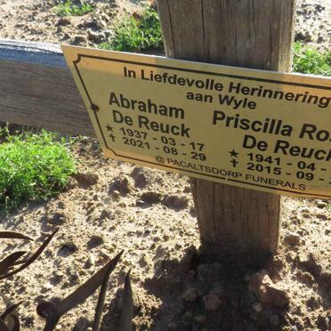 REUCK Abraham, de 1937-2021 & Priscilla Rosina 1941-2015