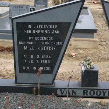 ROOYEN M.J., van 1934-1986