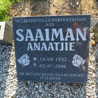 SAAIMAN Anaatjie 1932-2006