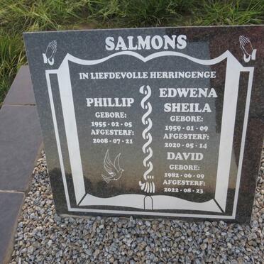 SALMONS Phillip 1955-2008 & Edwena Sheila 1959-2020 :: SALMONS David 1982-2022