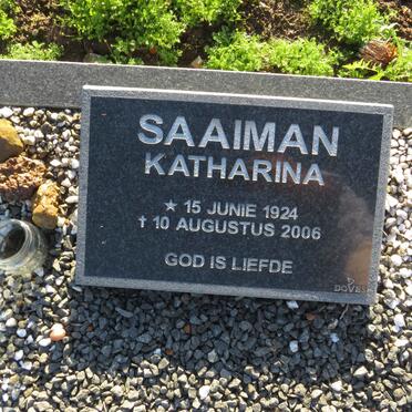 SAAIMAN Katharina 1924-2006