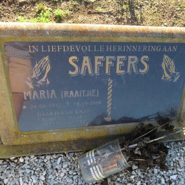 SAFFERS Maria 1932-2006